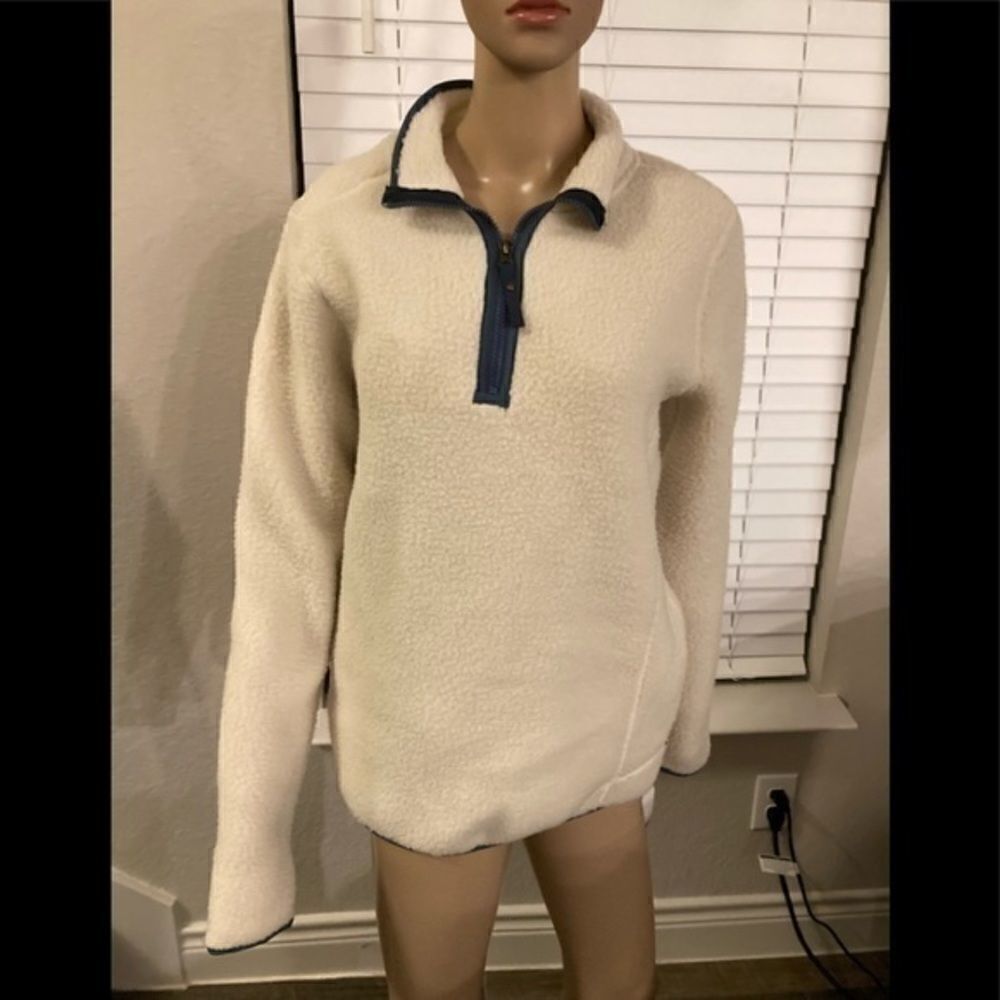 Nwt Avalanche shearling 1/4 zip pullover jacket w/ pockets